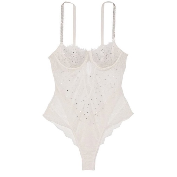 Victoria's Secret Other - New! Victoria's Secret Lace Unlined Embellished Balconette Teddy 22867